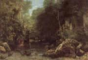 Courbet, Gustave The Shaded  stream France oil painting artist
